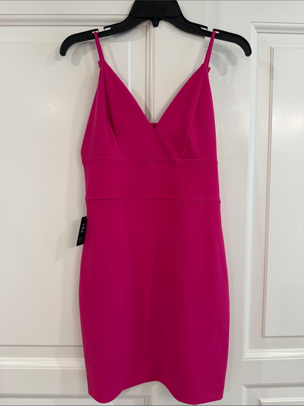 Express Hot Pink Spaghetti Strap Mini Dress